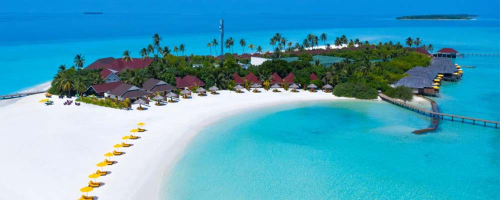 Maldives Island Aerial View