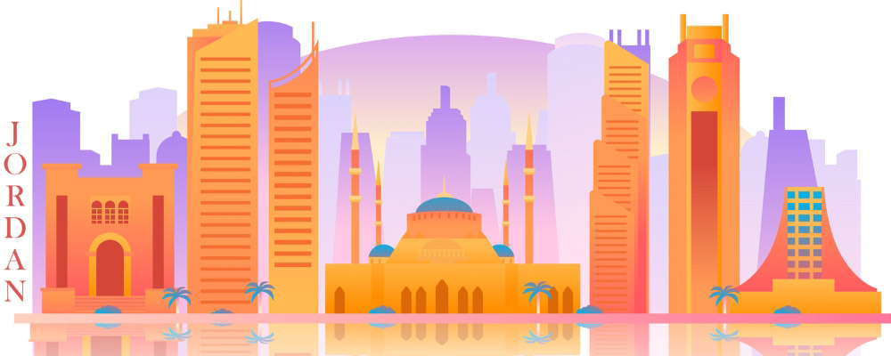 Jordan Skyline Vector